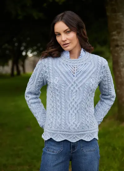 Supersoft Scallop Sweater
